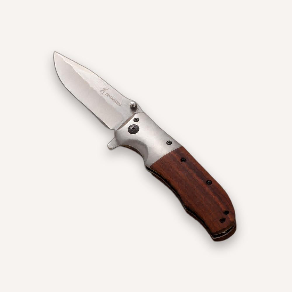 Folding Pocket Knife — 20cm, Wood Handle